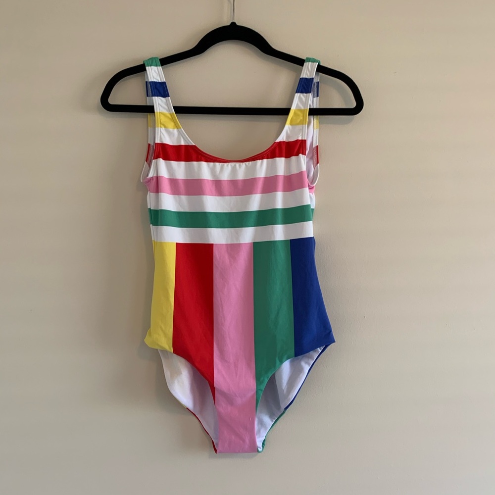 NWT Anthro Onia Kelly One Piece Rainbow Stripe 🌈